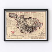 San Francisco Vintage Map 1908