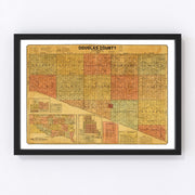 Douglas County Vintage Map 1900