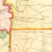 Vintage Map of Livingston County, New York 1852