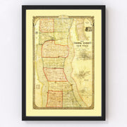 Seneca County Vintage Map 1858