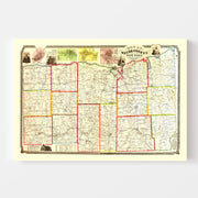 map of Wayne County
