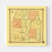 map of Yates County