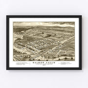 Salmon Falls Vintage Map 1877