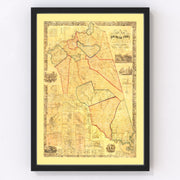 Burlington County Vintage Map 1859
