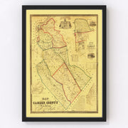 Camden County Vintage Map 1857
