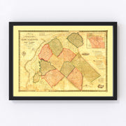 Gloucester County Vintage Map 1849