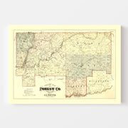 map of Forest County