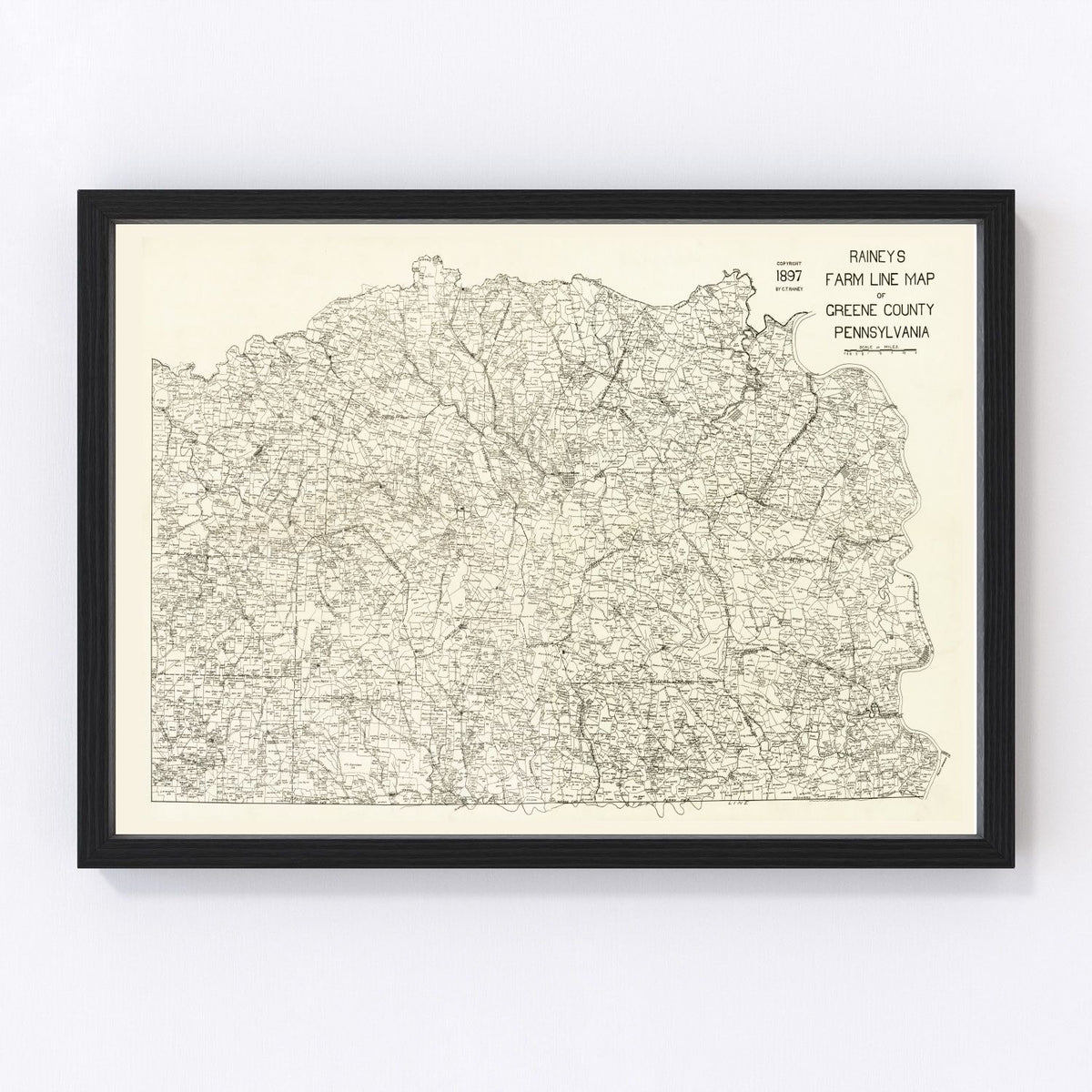 Greene County Vintage Map 1897