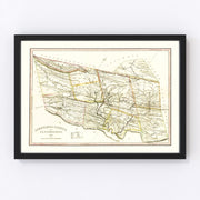Schuylkill County Vintage Map 1830