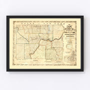 Warren County Vintage Map 1838