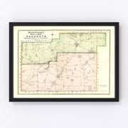 Northampton County Vintage Map 1850