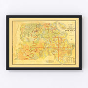 Madison Parish Vintage Map 1891