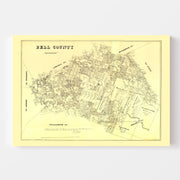 map of Bell County