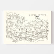 map of Bowie County