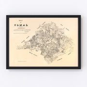 Comal County Vintage Map 1879