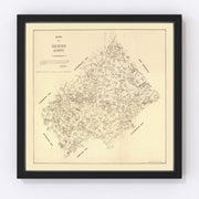 De Witt County Vintage Map 1881