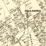 old Hill County map