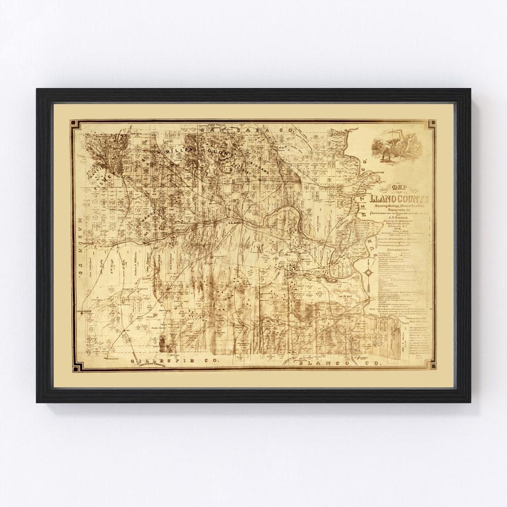 map of Llano County