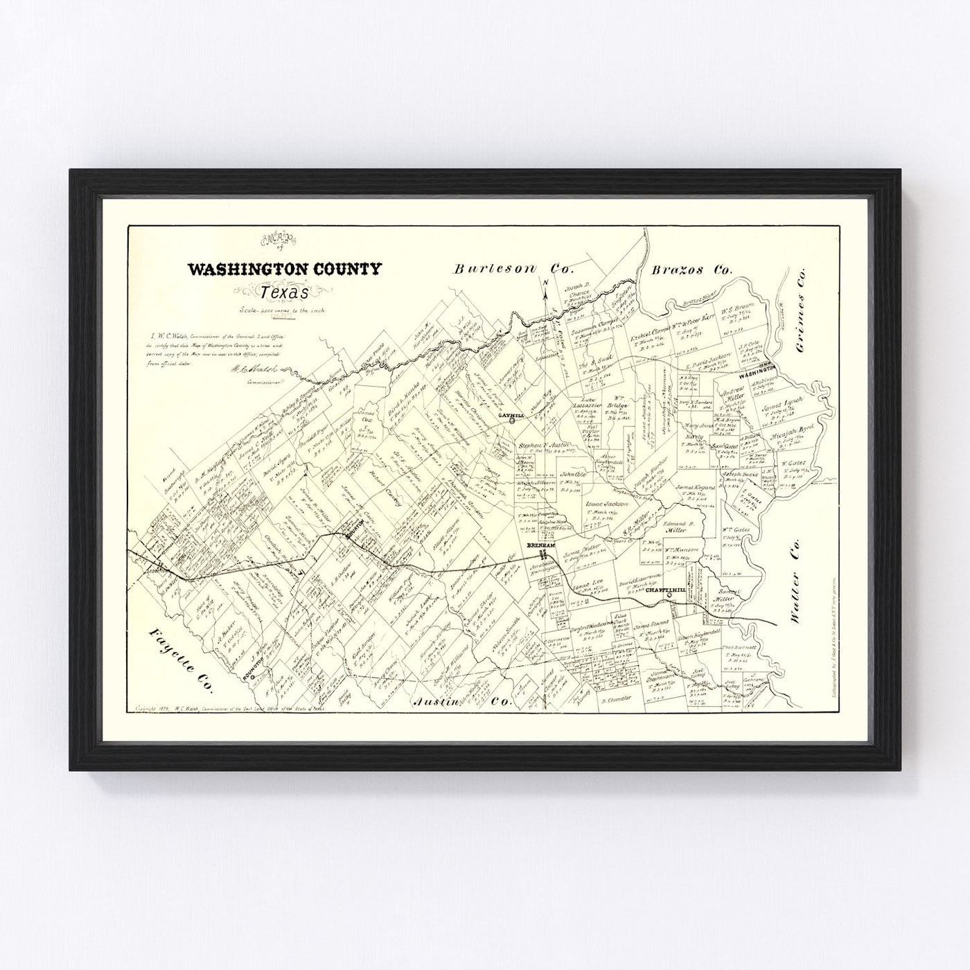 Washington County Vintage Map 1879