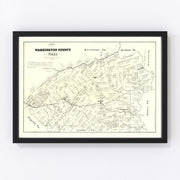 Washington County Vintage Map 1879