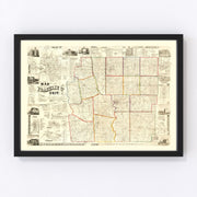 Franklin County Vintage Map 1856