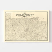 map of Sandusky Coun