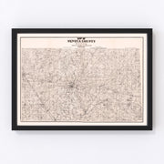 Seneca County Vintage Map 1891