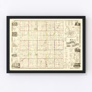 Trumbull County Vintage Map 1856