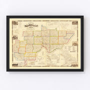 Washington County Vintage Map 1858
