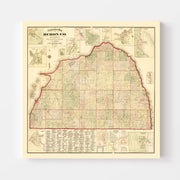 map of Huron County