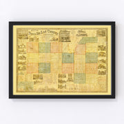 Fond du Lac County Vintage Map 1858