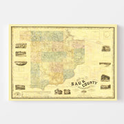 map of Sauk County