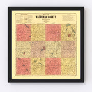Watonwan County Vintage Map 1898