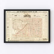 Buchanan County Vintage Map 1895