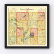 Codington County Vintage Map 1898