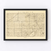 Hamlin County Vintage Map 1897