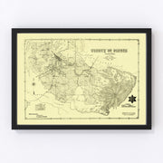 Pierce County Vintage Map 1890