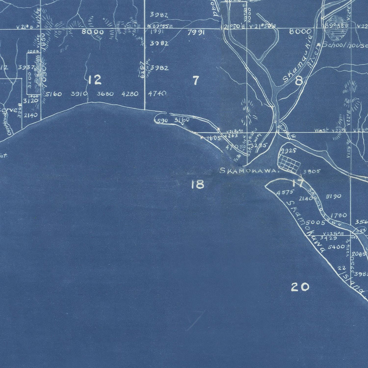 Restored historic details from the 1898 county map of Wahkiakum County, Washington