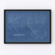 Wahkiakum County Vintage Map 1898