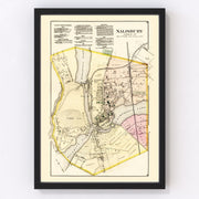 Wicomico County Vintage Map 1877