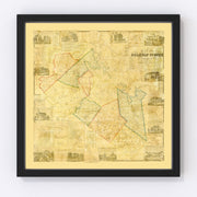 Belknap County Vintage Map 1859