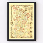 Windsor County Vintage Map 1855