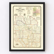 Onondaga County Vintage Map 1852