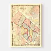 map of Bergen County