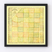 Butler County Vintage Map 1858