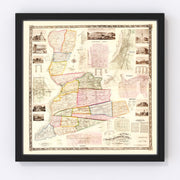 Northumberland County Vintage Map 1858