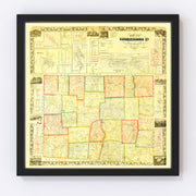 Susquehanna County Vintage Map 1858