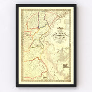 New Castle County Vintage Map 1849