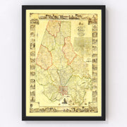 Baltimore County Vintage Map 1857