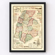 Frederick County Vintage Map 1858